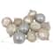 12ct. 3-Finish Champagne & Silver Glass Ornaments